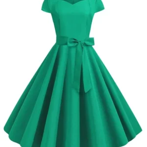 Robe Verte Années 50