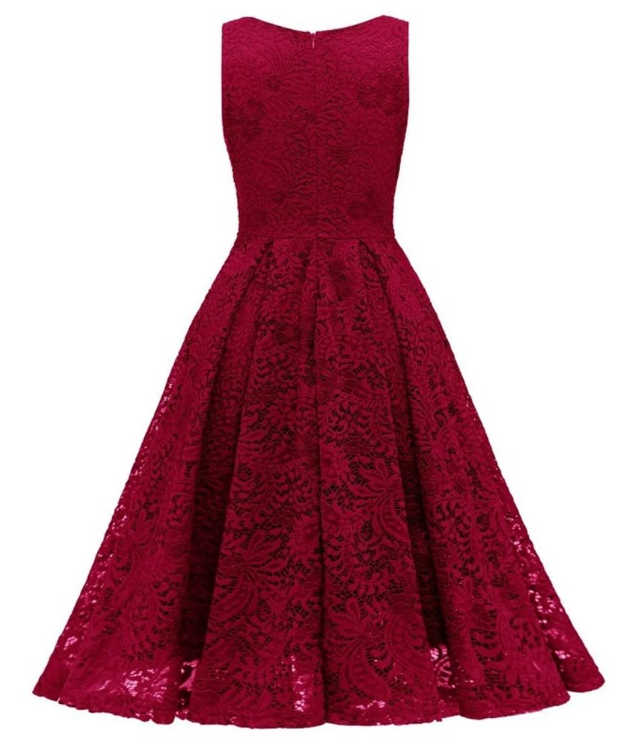 Robe Vintage Année 50 Dentelle – Image 3