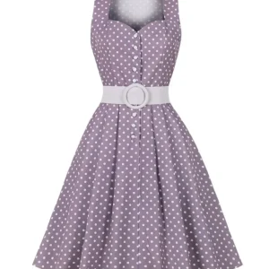 Robe Vintage Année 50 Épaule Dégagée