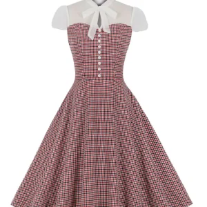 Robe Vintage Année 50 Grande Taille Rouge