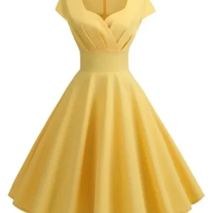 Robe Vintage Année 50 Jaune
