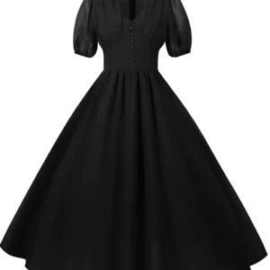 Robe Vintage Année 50 Noire