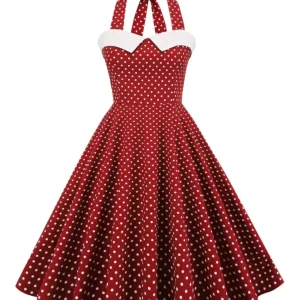 Robe Vintage Année 60 Chic Bordeaux