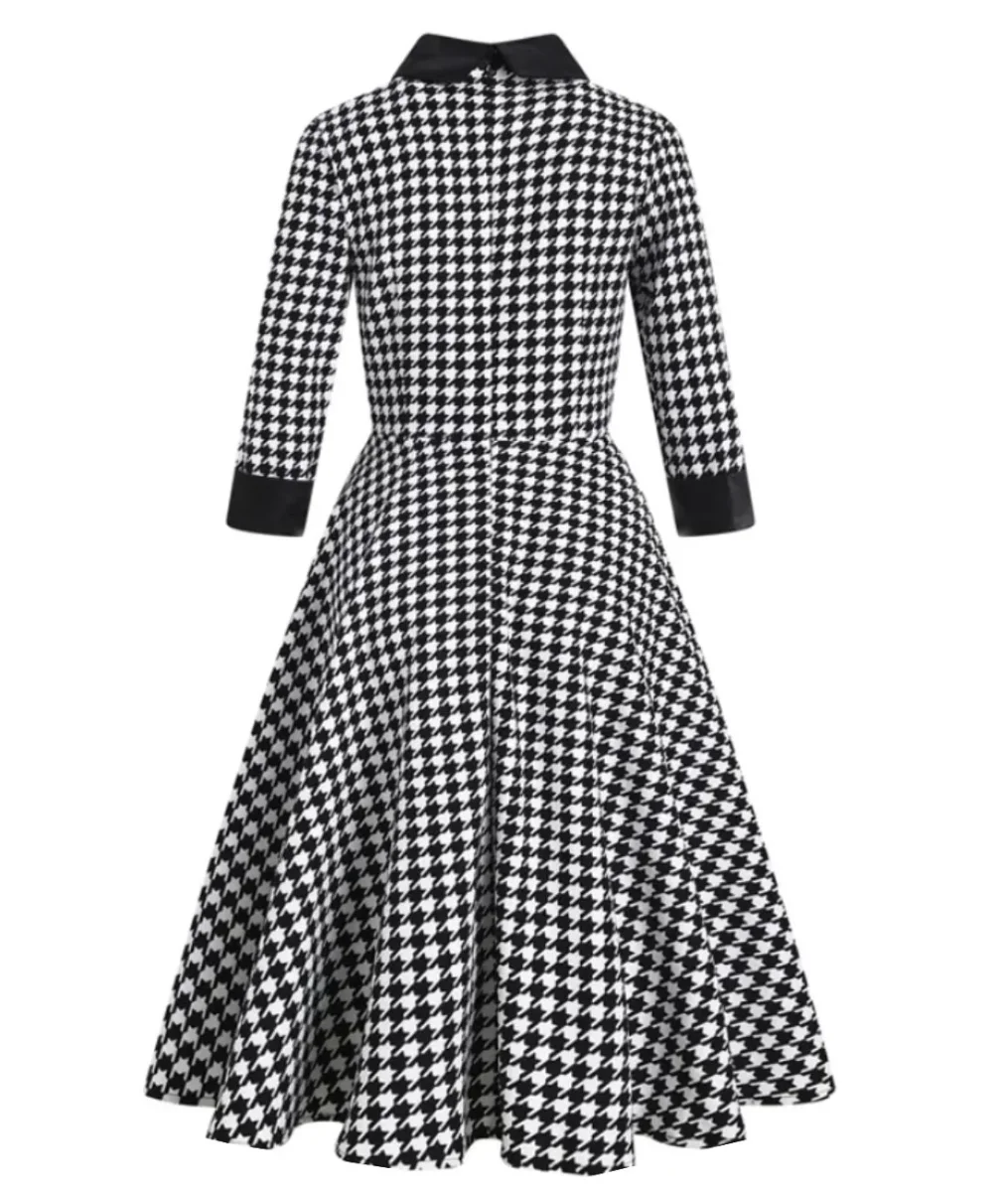 Robe Vintage Années 40 Asymétrique – Image 3