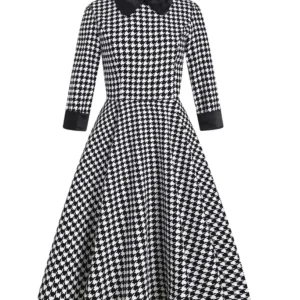 Robe Vintage Années 40 Asymétrique