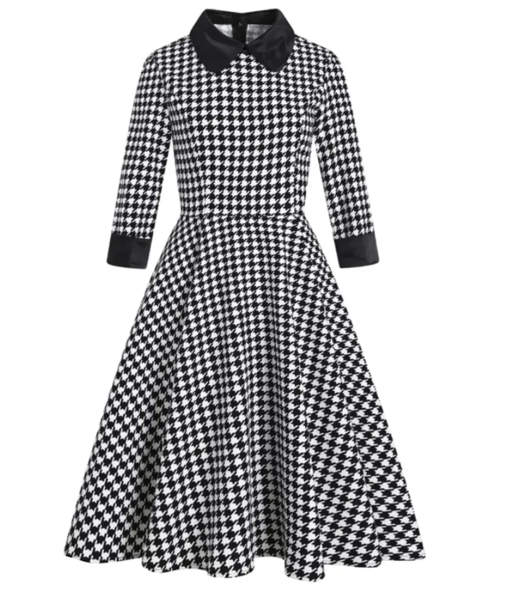 Robe Vintage Années 40 Asymétrique