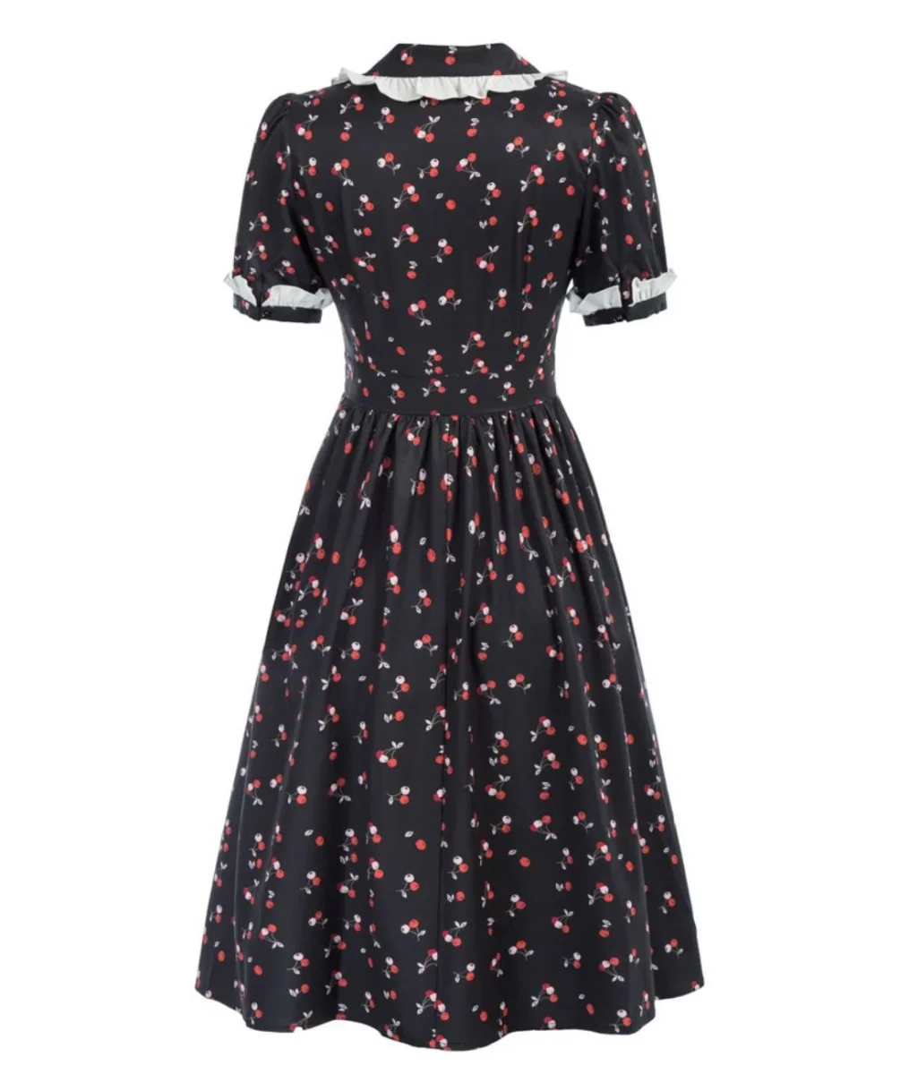 Robe Vintage Années 40 Sexy – Image 3