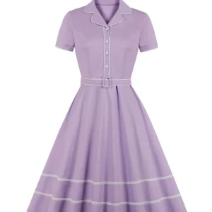 Robe Vintage Grande Taille Année 50 Boutons