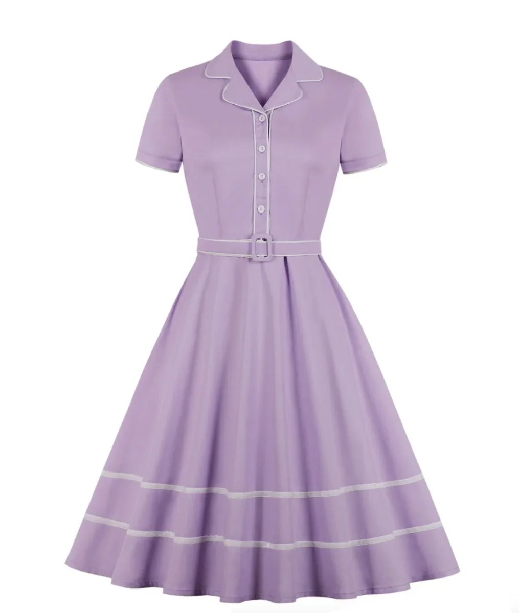 Robe Vintage Grande Taille Année 50 Boutons