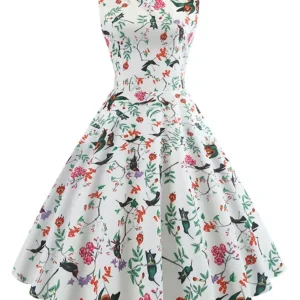 Robe Vintage Pin Up Grande Taille Blanche