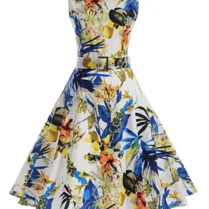 Robe Vintage Pin Up Jaune