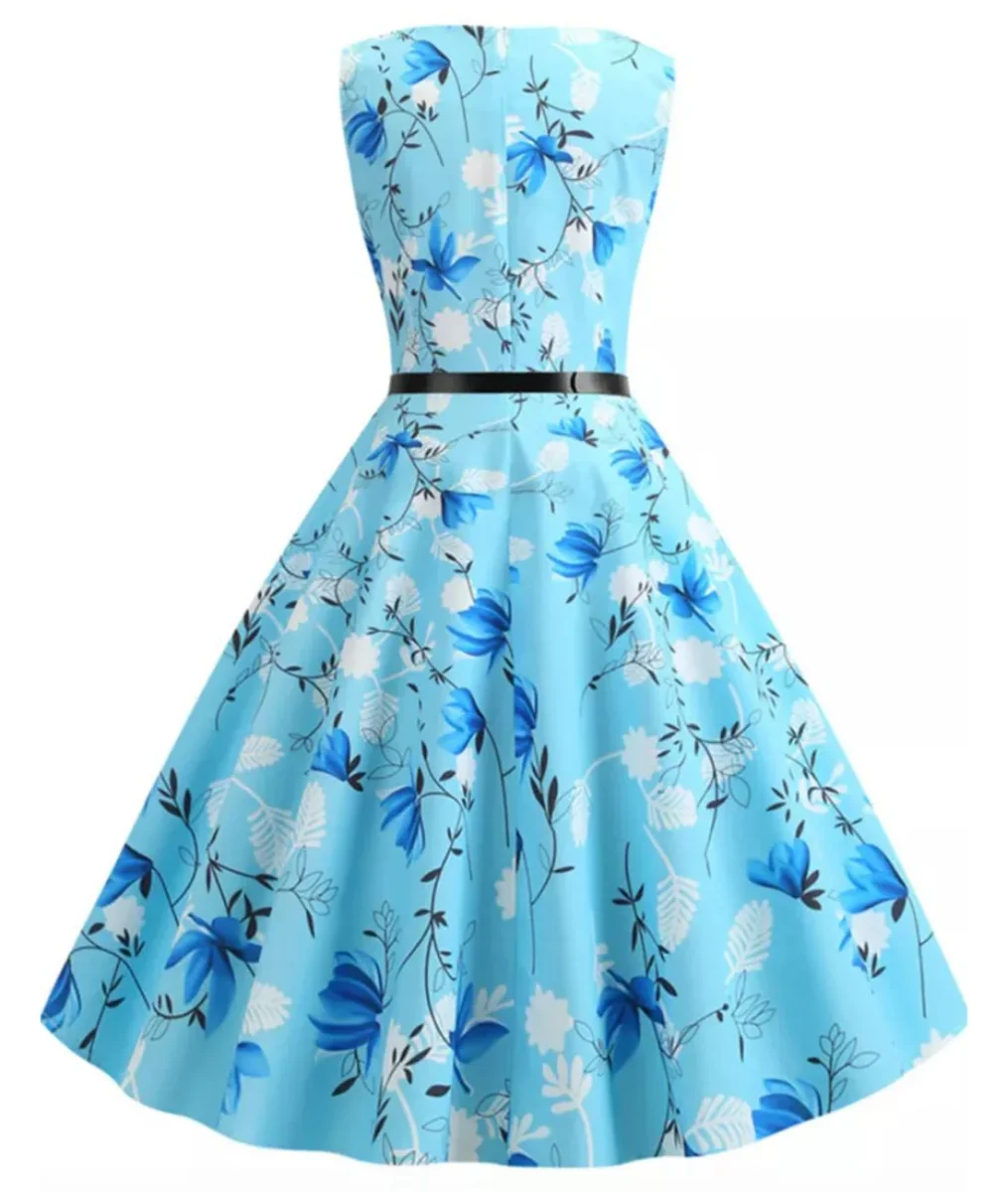 Robe Vintage Sans Manche Rockabilly – Image 4