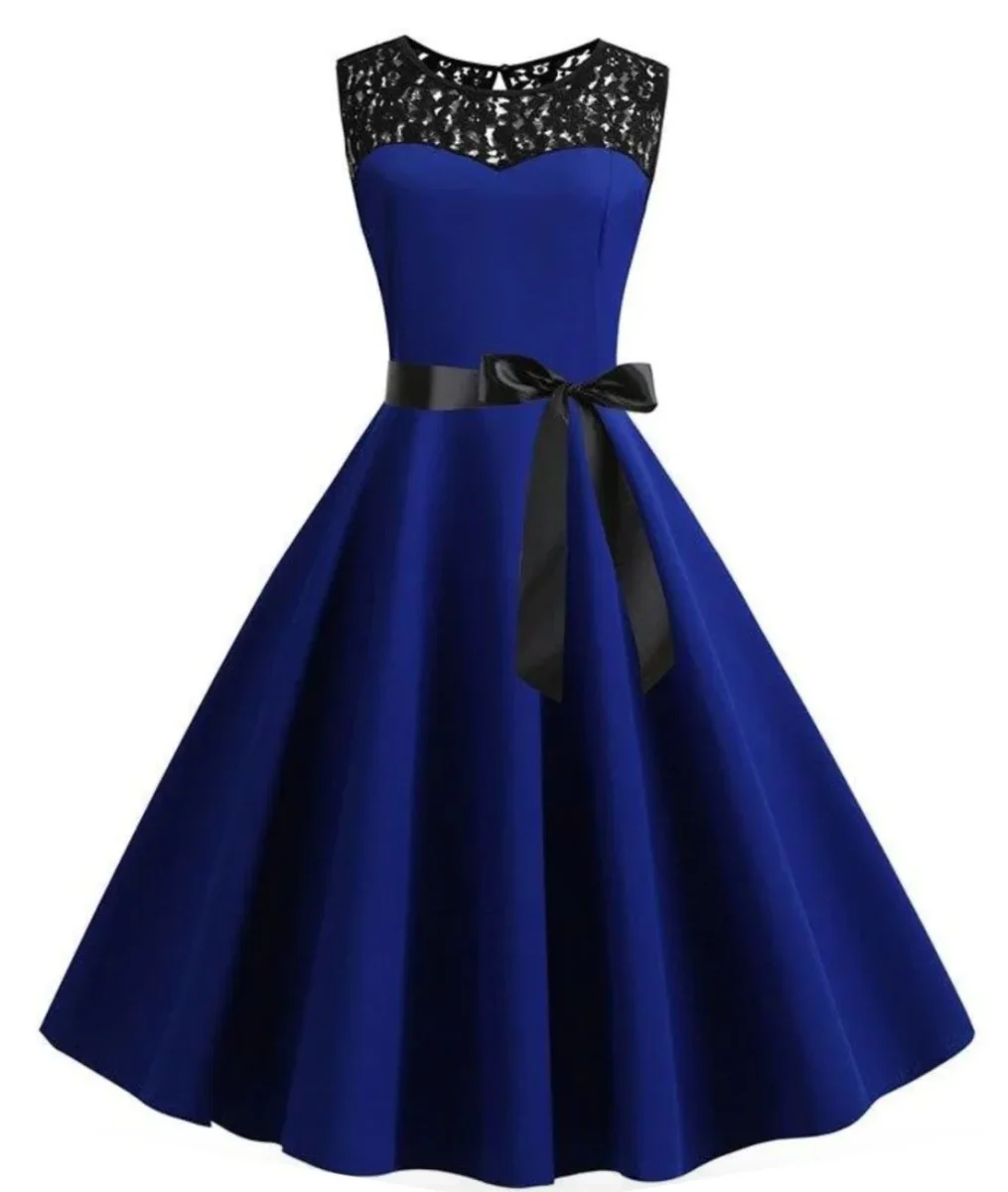 Robes Des Années 60 Bleu Marine