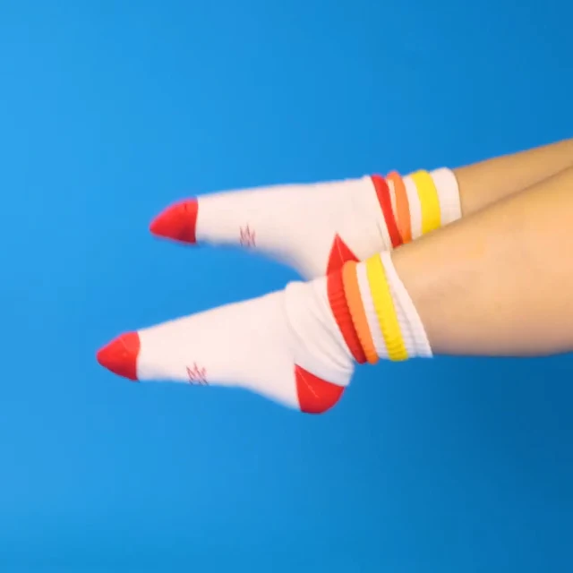 Tiger retro gym socks à rayures oranges – Image 6